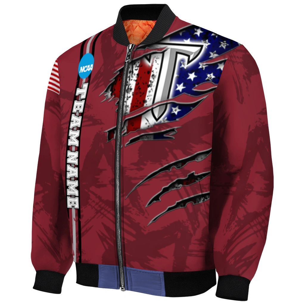 custom troy trojans usa flag claws red bomber jacket fashion forward custom troy trojans usa flag claws red bomber jacket fashion forward