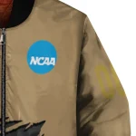 custom ucf knights claw effect beige bomber jacket best selling