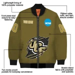 custom ucf knights claw mark gold bomber jacket best selling
