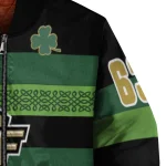 custom ucf knights clover green lines green black bomber jacket best selling