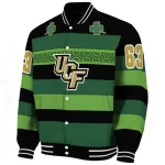 custom ucf knights clover green lines green black varsity jacket best selling