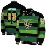 custom ucf knights clover green lines green black varsity jacket best selling