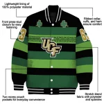 custom ucf knights clover green lines green black varsity jacket best selling