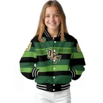 custom ucf knights clover green lines green black varsity jacket best selling