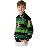 custom ucf knights clover green lines green black varsity jacket best selling