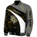 custom ucf knights electric flash gold varsity jacket best selling