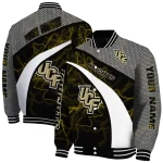 custom ucf knights electric flash gold varsity jacket best selling