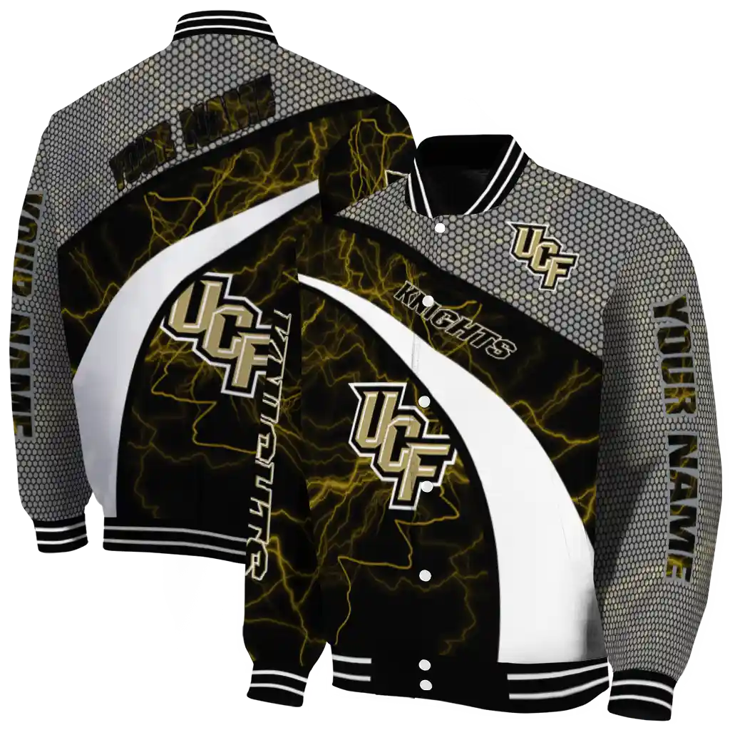 custom ucf knights electric flash gold varsity jacket fashion forward custom ucf knights electric flash gold varsity jacket fashion forward