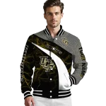 custom ucf knights electric flash gold varsity jacket best selling