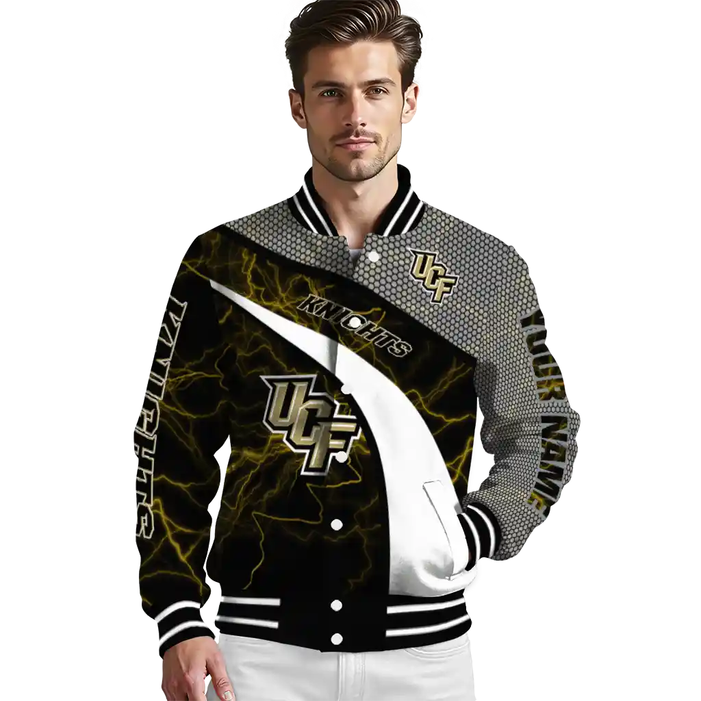 custom ucf knights electric flash gold varsity jacket high quality custom ucf knights electric flash gold varsity jacket high quality