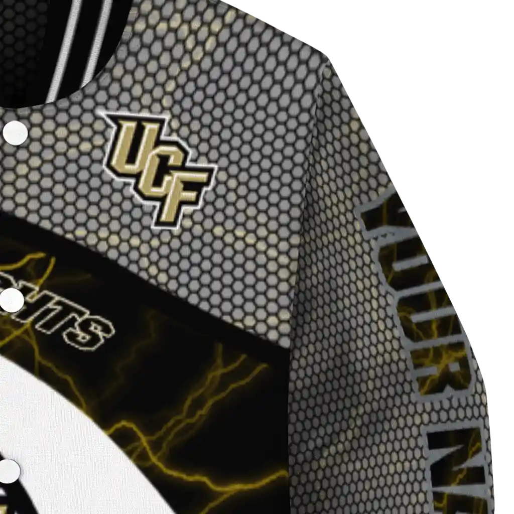 custom ucf knights electric flash gold varsity jacket premium grade custom ucf knights electric flash gold varsity jacket premium grade
