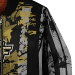 custom ucf knights star stripes gold black bomber jacket best selling