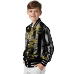 custom ucf knights star stripes gold black varsity jacket best selling