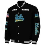 custom ucla bruins american flag skull black varsity jacket best selling
