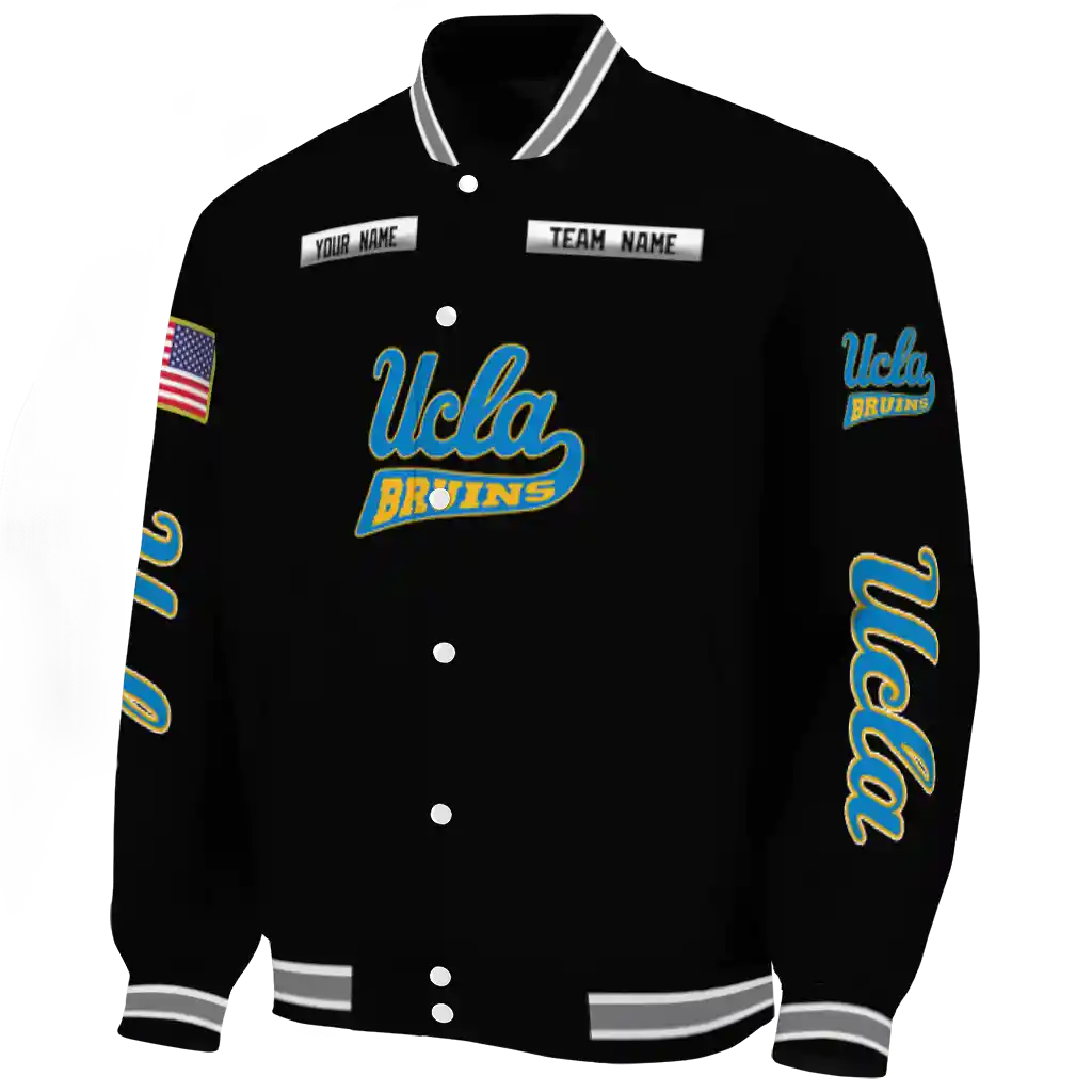 custom ucla bruins american flag skull black varsity jacket best selling custom ucla bruins american flag skull black varsity jacket best selling
