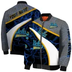 custom ucla bruins electric flash blue bomber jacket best selling