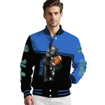 custom ucla bruins groot football blue black varsity jacket best selling
