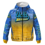 custom ucla bruins pattern layers blue windbreaker jacket best selling