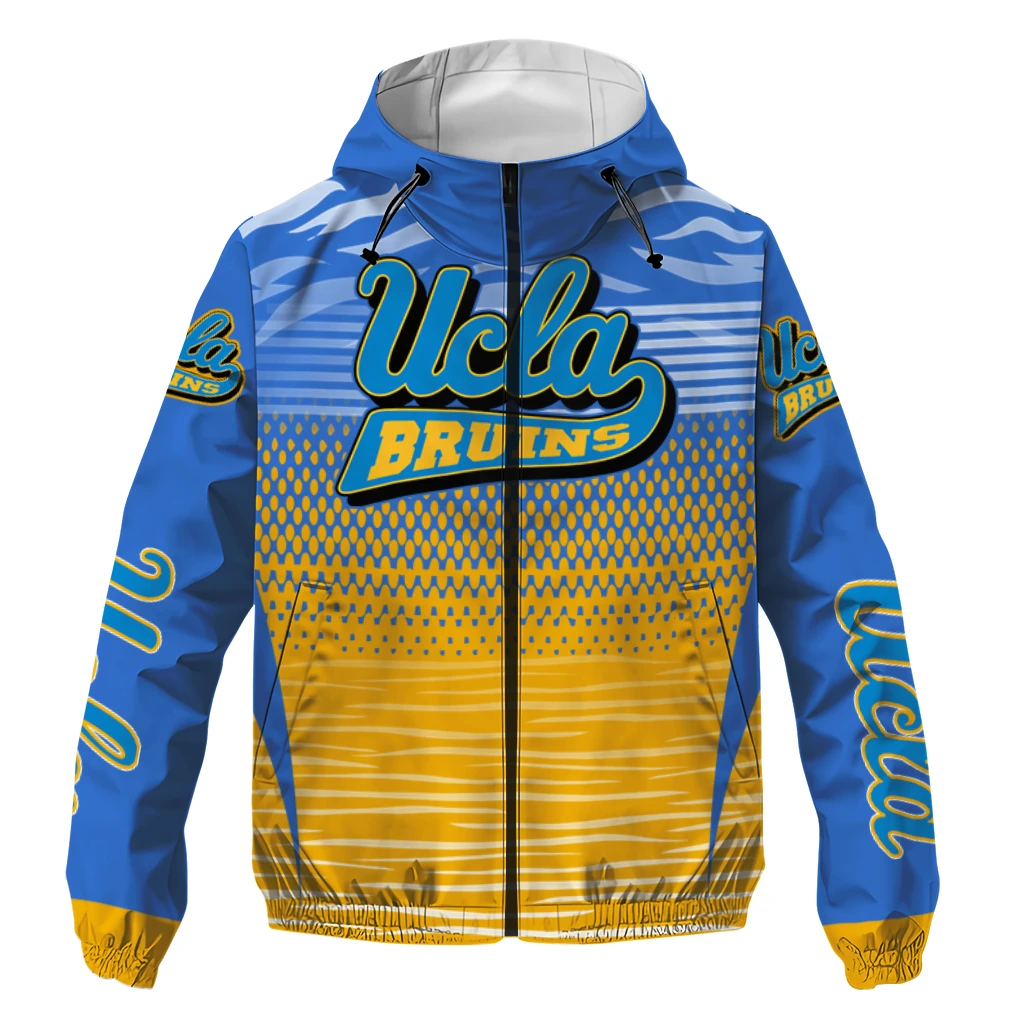 custom ucla bruins pattern layers blue windbreaker jacket best selling custom ucla bruins pattern layers blue windbreaker jacket best selling