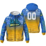 custom ucla bruins pattern layers blue windbreaker jacket best selling