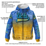 custom ucla bruins pattern layers blue windbreaker jacket best selling