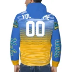 custom ucla bruins pattern layers blue windbreaker jacket best selling