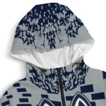 custom uconn huskies brick motion blue black windbreaker jacket best selling