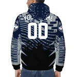 custom uconn huskies brick motion blue black windbreaker jacket best selling