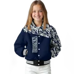 custom uconn huskies camouflage splash blue varsity jacket best selling