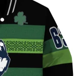 custom uconn huskies clover green lines green black varsity jacket best selling