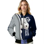 custom uconn huskies snoopy head blue bomber jacket best selling