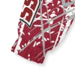 custom umass minutemen brushstroke pattern red windbreaker jacket best selling
