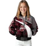 custom umass minutemen electric flash red bomber jacket best selling