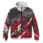custom unlv rebels claw mesh red gray windbreaker jacket best selling