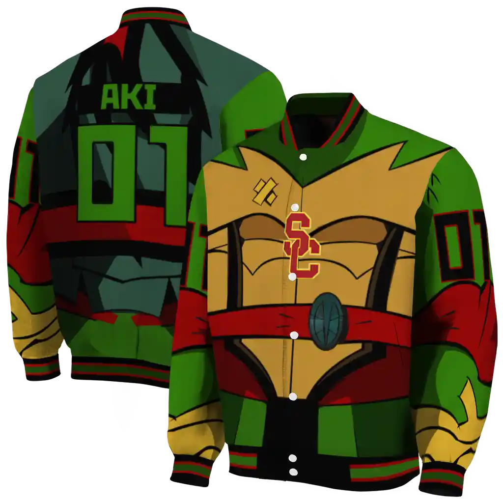 custom usc trojans turtle armor varsity jacket fashion forward custom usc trojans turtle armor varsity jacket fashion forward