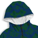custom utah jazz geometric blossom navy windbreaker jacket best selling