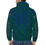 custom utah jazz geometric blossom navy windbreaker jacket best selling