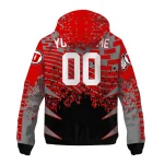 custom utah utes brick motion red black windbreaker jacket best selling