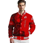 custom utah utes tribal deer art red varsity jacket best selling