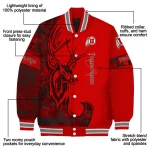custom utah utes tribal deer art red varsity jacket best selling