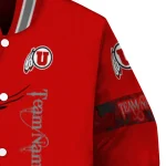 custom utah utes tribal deer art red varsity jacket best selling