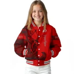 custom utah utes tribal deer art red varsity jacket best selling