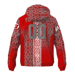 custom utah utes tribal swirls red windbreaker jacket best selling