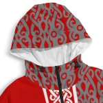 custom utah utes tribal swirls red windbreaker jacket best selling