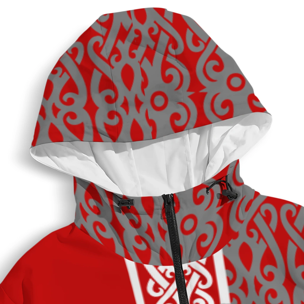 custom utah utes tribal swirls red windbreaker jacket premium grade custom utah utes tribal swirls red windbreaker jacket premium grade