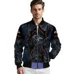 custom utsa roadrunners antlers motif orange black bomber jacket best selling