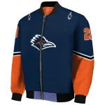 custom utsa roadrunners chevron style orange bomber jacket best selling
