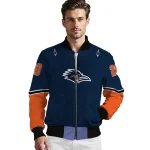 custom utsa roadrunners chevron style orange bomber jacket best selling