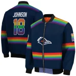 custom utsa roadrunners rainbow jersey number orange bomber jacket best selling
