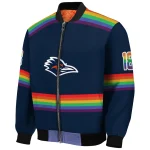 custom utsa roadrunners rainbow jersey number orange bomber jacket best selling